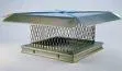 Stainless steel chimney cap for pre-fabricated fireplaces